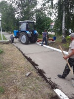 Начаты работы по благоустройству общественной  территории 